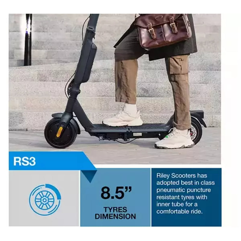 A-Grade - Riley RS3 Electric Scooter 350W Compact folding 25km Range 25km/h 120kg Max