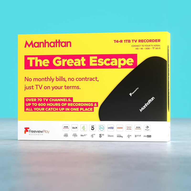 Manhattan T4-R Freeview Play 4K TV Recorder