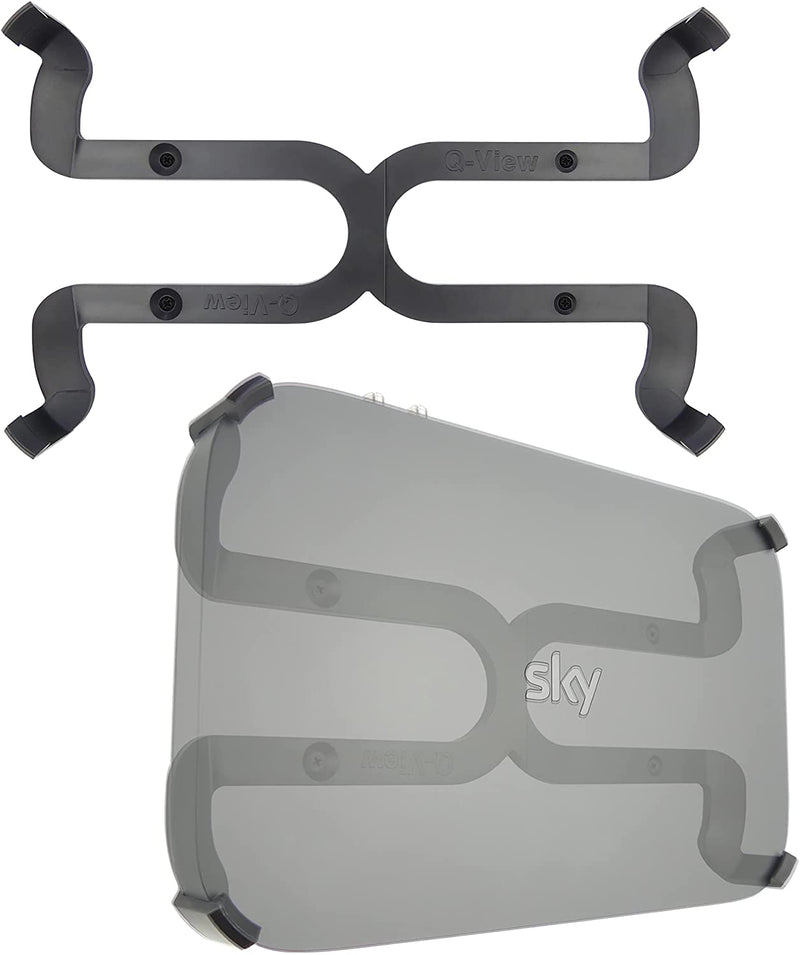 Q-View Sky Q Box Wall Mount Bracket (LATEST 2TB MODEL)  (Plastic) - PLEASE SEE DETAILS BELOW FOR COMPATIBILITY